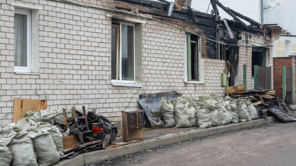 Professional Smoke Damage Removal technician working in Highland, MD